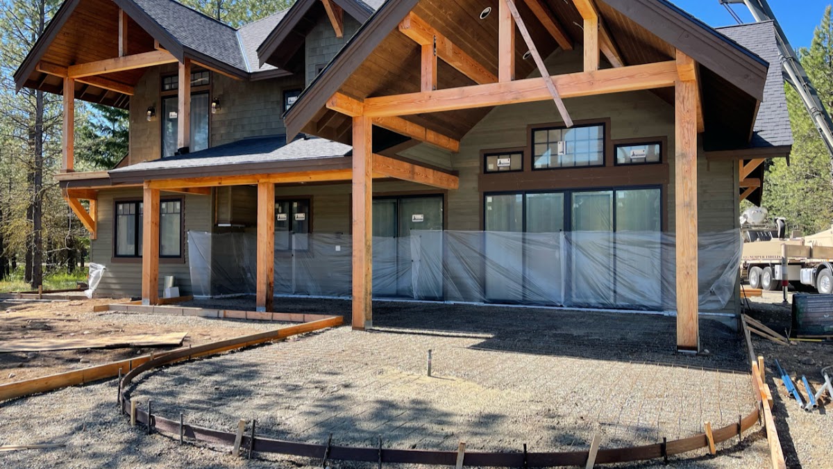 Patio Forms In Progress, Custom Home